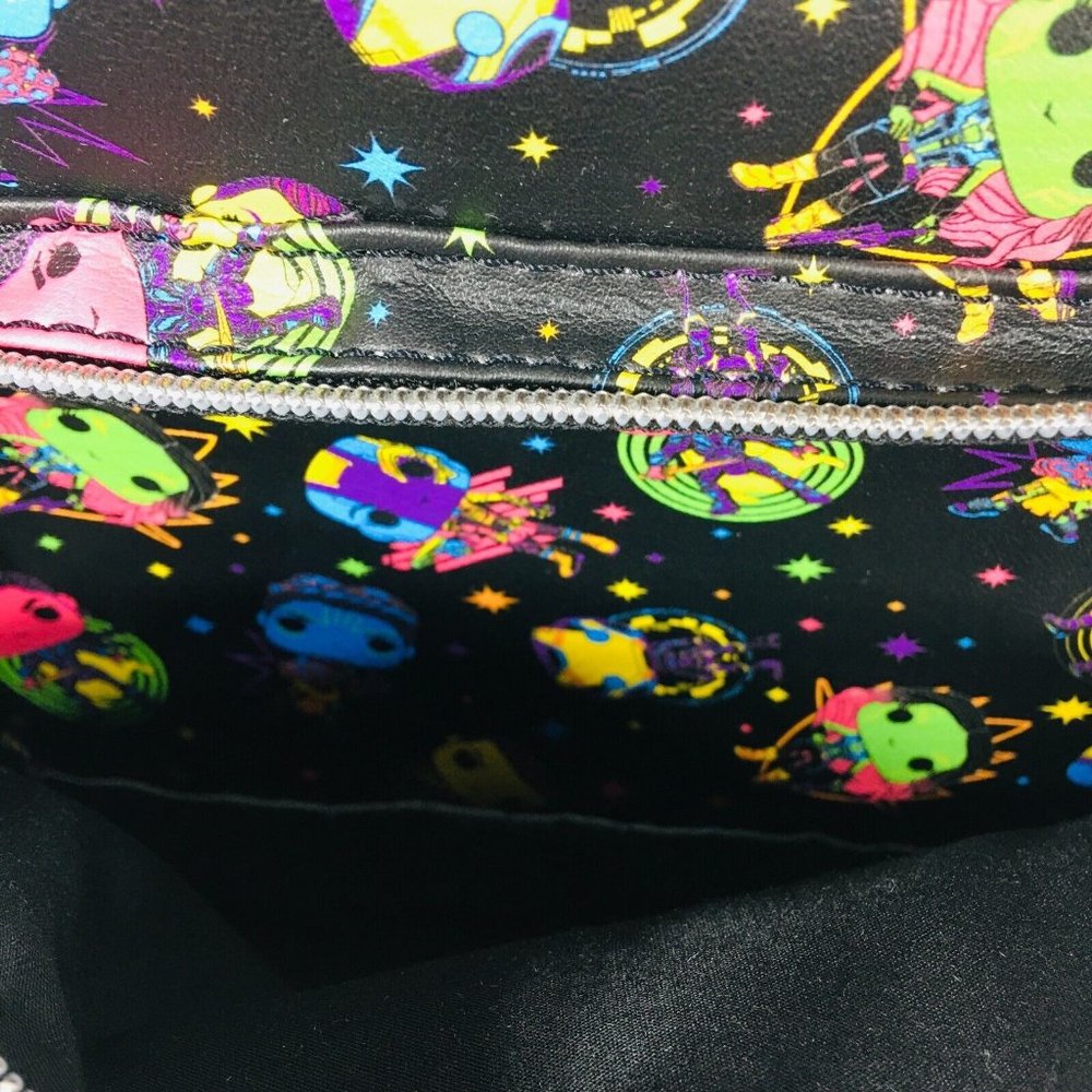Funko Marvel Infinity Saga Woman Black Light Neon Print 11.5" Mini Backpack - Picture 12 of 14
